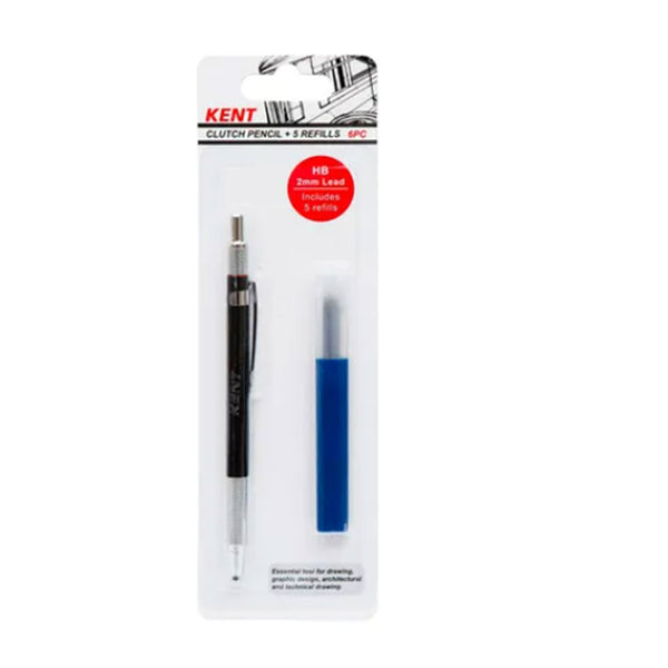 Kent HB Clutch Pencil with 5 Refills