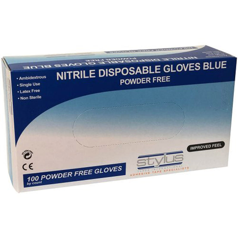 Stylus Disposable Nitrile Gloves Small/Medium 100pk