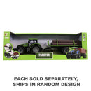 Trator de brinquedos da fazenda de fricção com trailer