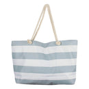  Bolsa de Playa Retro Rayas con Cremallera Interior (70x42x15cm)