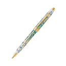 Stylo Botanica Vert Hémérocalle Plaqué Or 23CT