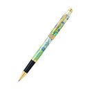 Stylo Botanica Vert Hémérocalle Plaqué Or 23CT