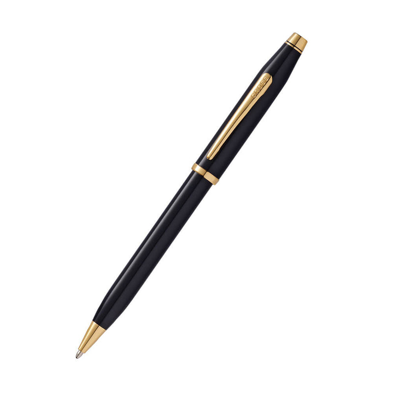 Century II laca negra 23ct bolígrafo