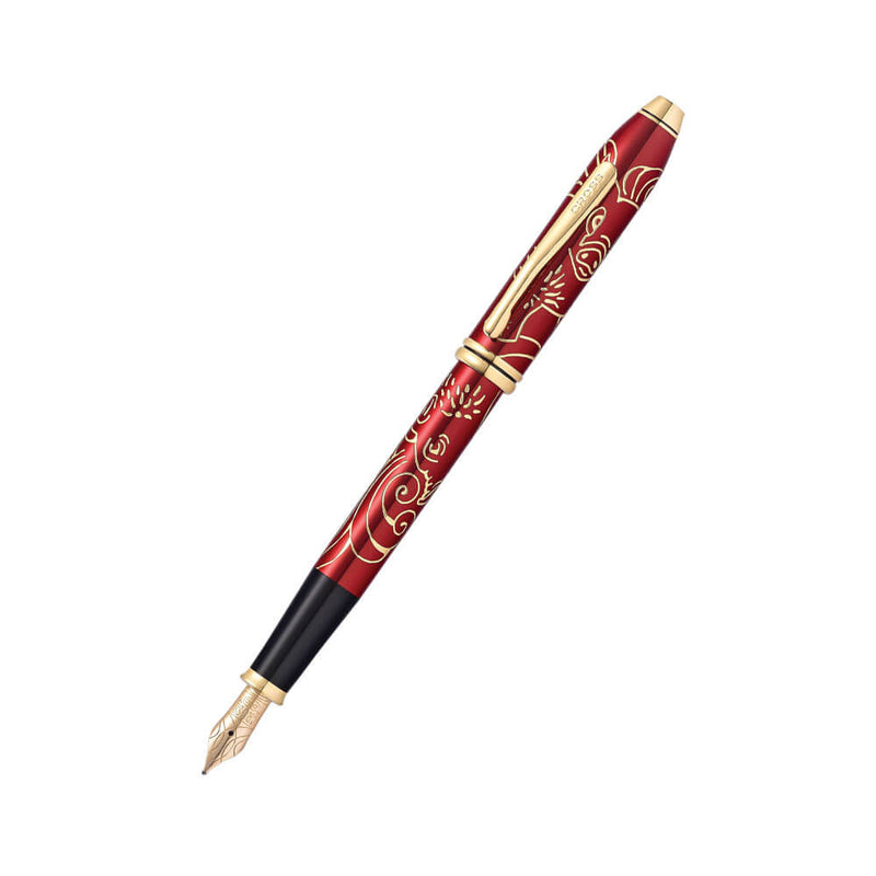 Townsend Ano of Pig 23ct Gold Red Lac Pen