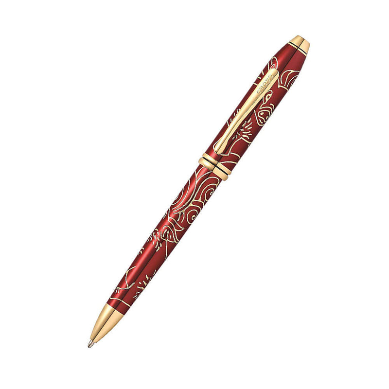 Townsend Ano of Pig 23ct Gold Red Lac Pen