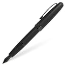 Stylo plume Cross Bailey avec pointe noire (noir mat)