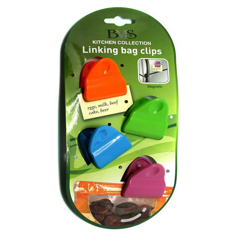 Mini Magnetic Bag Clips Set of 4