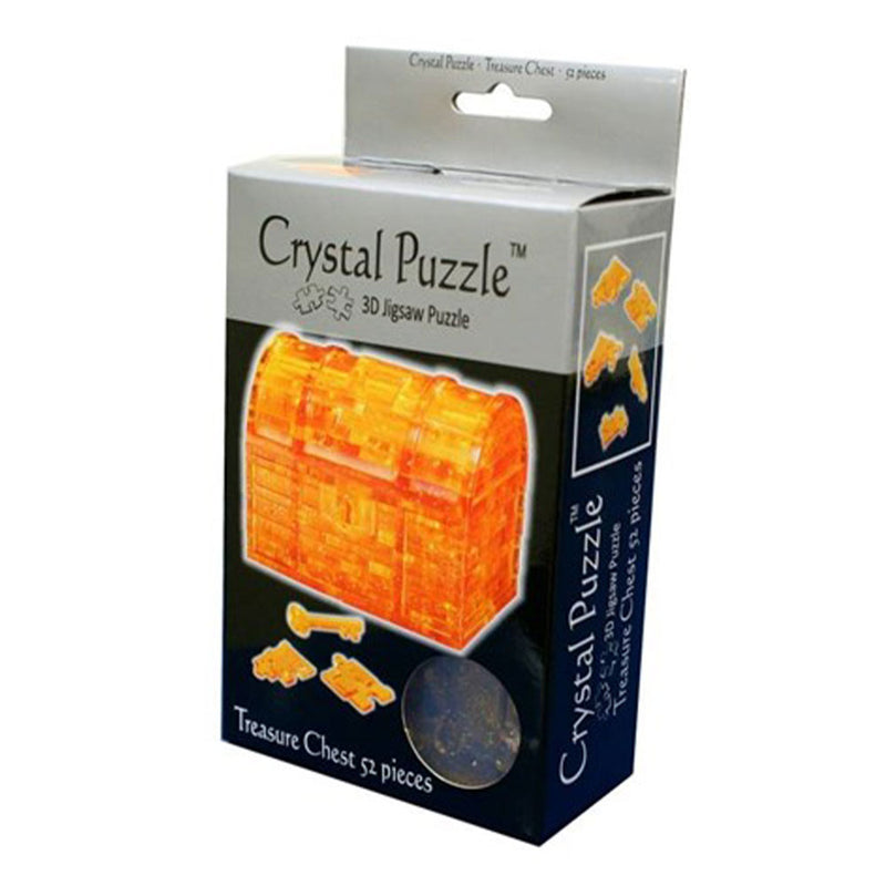 Rompecabezas de cristal 3D del cofre del tesoro