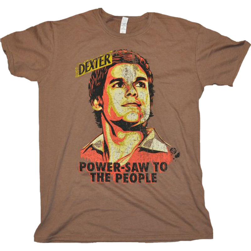 Camiseta masculina de serra elétrica Dexter