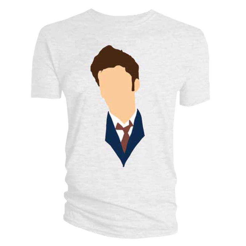 T-shirt Doctor Who David Tennant tête vectorielle