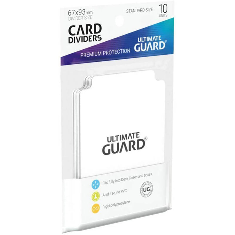 Divisores de cartão de tamanho padrão de guarda de guarda final 10pk