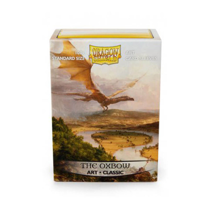 Caixa de mangas do cartão de escudo de dragão de 100