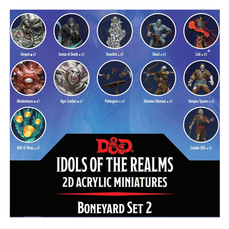 Ensemble 2D D&amp;D Idols of the Realms Boneyard