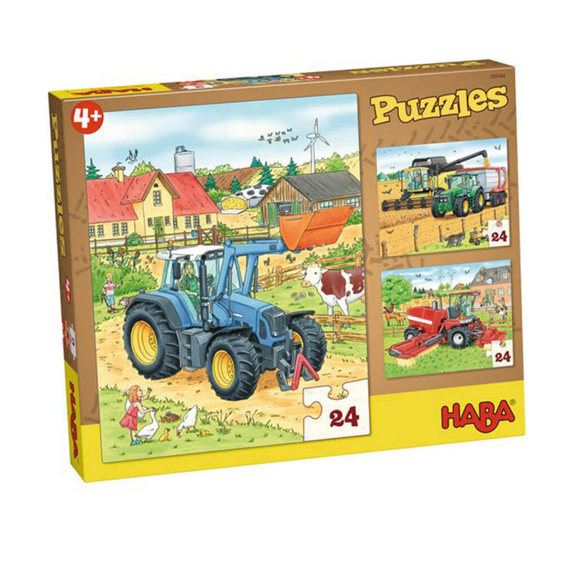  Haba Puzzles con 3 Diseños 24pzs