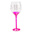 Verre à vin clair d'anniversaire