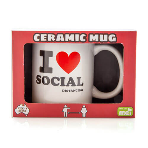 I Heart Social Distancing Coffee Mug