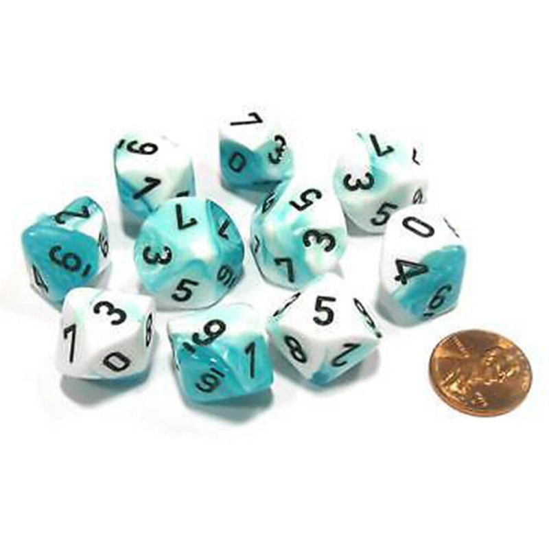 Conjunto de Gêmeos Poliússicos de 10 mortos de Chessex D10