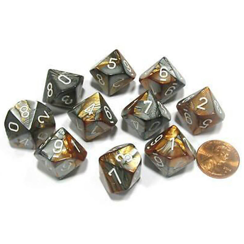 Conjunto de Gêmeos Poliússicos de 10 mortos de Chessex D10