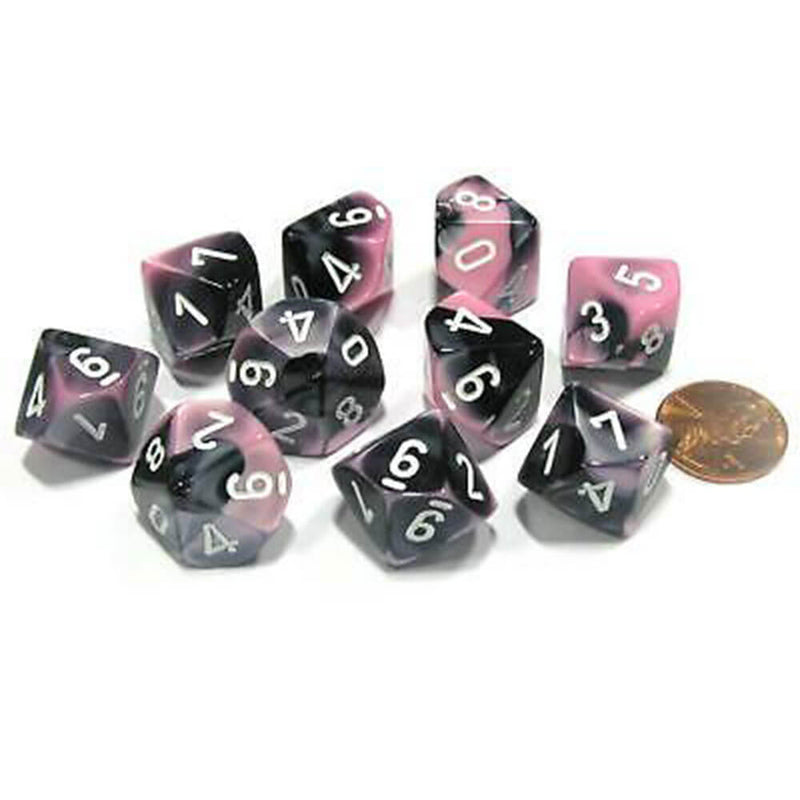 Conjunto de Gêmeos Poliússicos de 10 mortos de Chessex D10