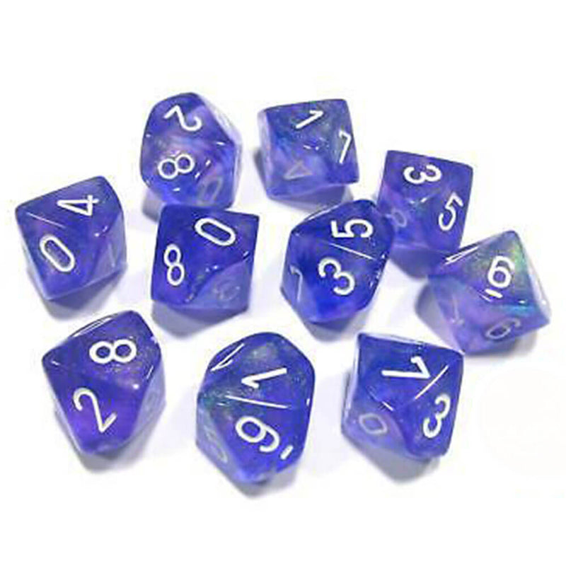 Chessex D10 Polyédrique 10-Die Borealis Set