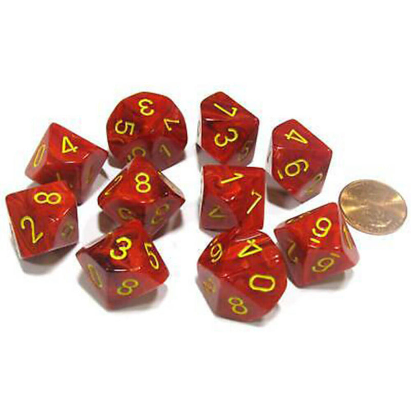 Conjunto de vórtice de 10 mortes de Chessex D10