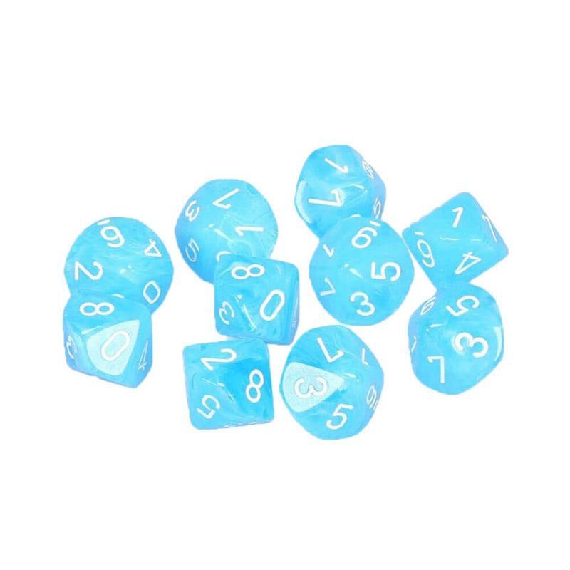 Chessex D10 Jeu de Cirrus polyédriques à 10 matrices