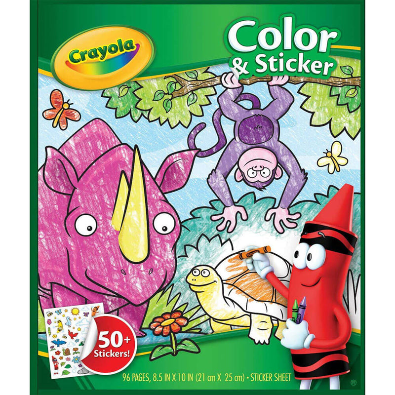 Libro de pegatinas y colores Crayola
