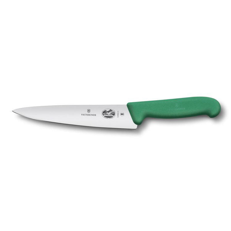  Victorinox Cooks Cuchillo de trinchar Mango Fibrox (Verde)