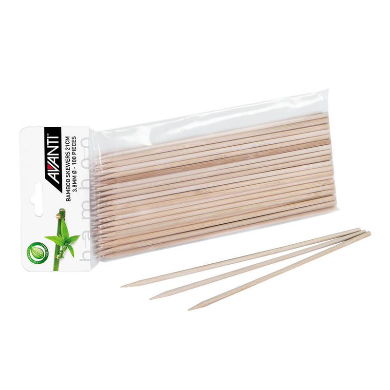 Espetos de bambu avanti (100pcs/pacote)