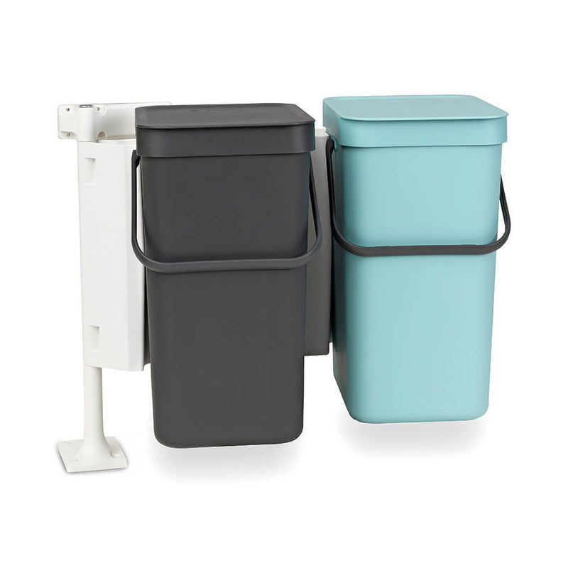 Brabantia Poubelle intégrée Sort &amp; Go (menthe/gris)