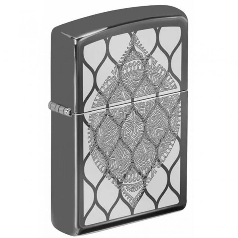  Encendedor Zippo con diseño de hielo negro