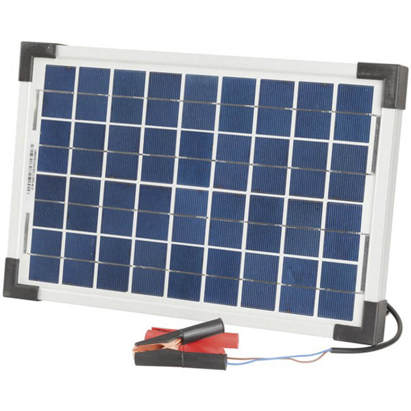 Panel solar monocristalino de 12V con clips/plomo