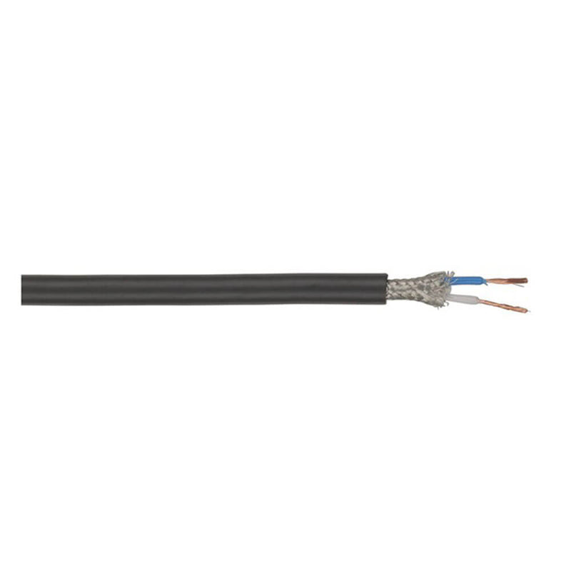 Screened Professional Microphone Cable Black (100m)