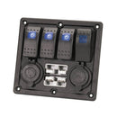 Illuminated Switch Panel With USB & Battery Plugs