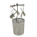 Suporte de velas com lâminas rotativas