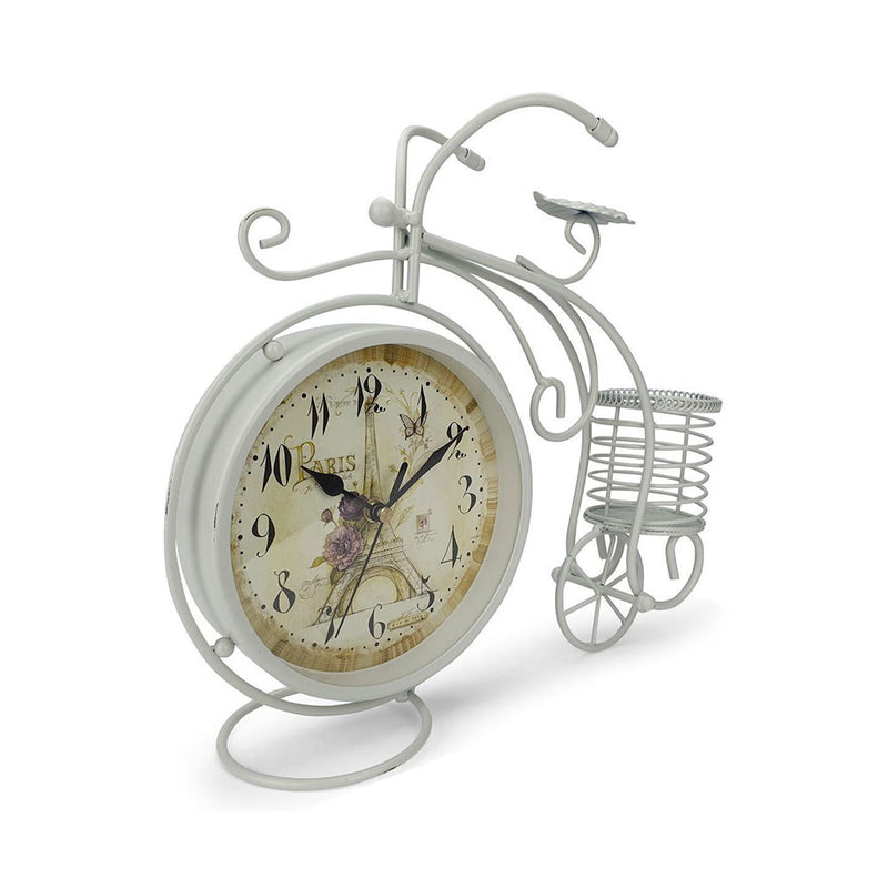  Reloj de mesa silencioso para bicicleta, decoración del hogar, Metal artístico