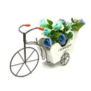 Bicicleta de três rodas de Flowerpot de Rose com decoração de flores