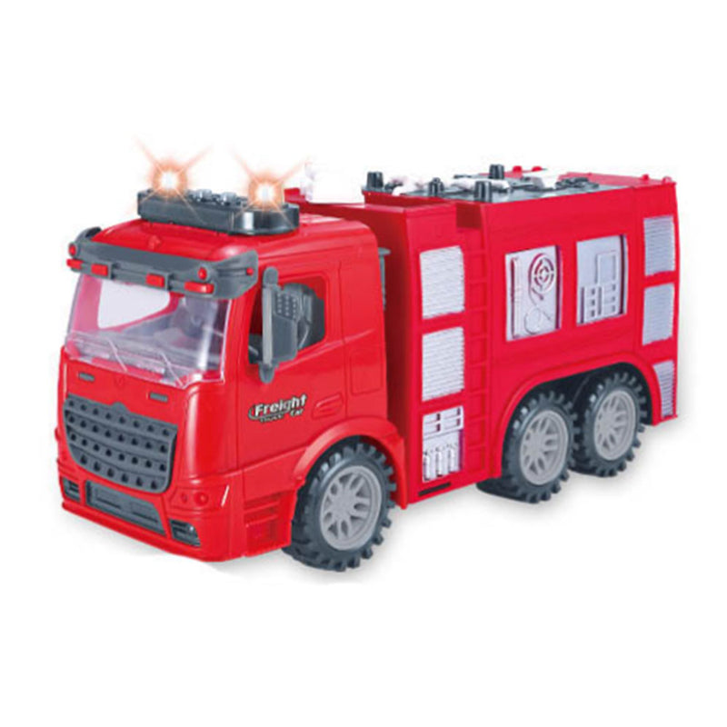  Camión de bomberos accionado por fricción con luces y sonido