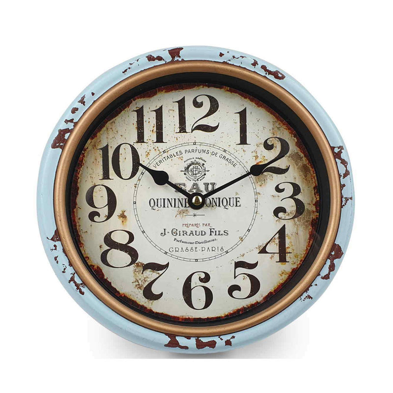 New Quinine Tonique Classic Distressed Metal Wall Clock