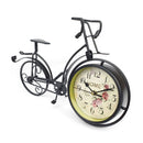 Relógio de mesa de bicicleta de arte de metal