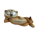 Décoration lumineuse de jardin à LED d'extérieur suricate à énergie solaire