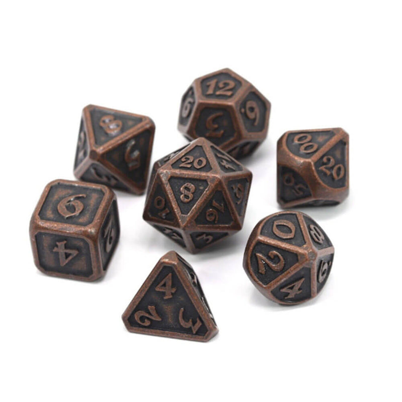 Dice Metal Set Polyhedral Mythica