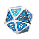  D20 Dados Metal Mythica Platino (Individual)