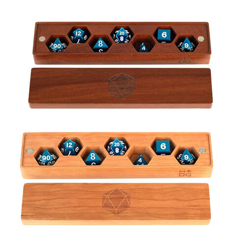 Metallic Dice GamePremium Wood Dice Vault