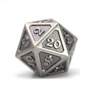  D20 Die Hard Dice Metal Mythica Battleworn (individual)