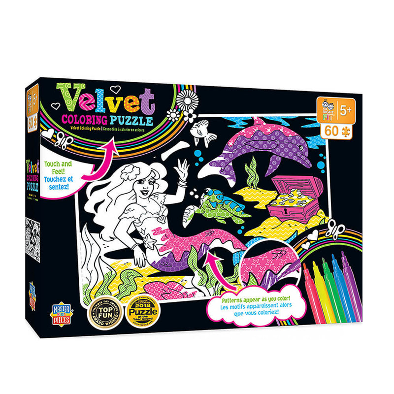 Puzzle à colorier en velours MP Kids (60 pcs)