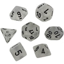 D7 Die Set Dice Frosted Poly (7 dés)