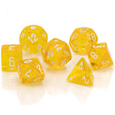 D7 Die Set Dice Poly Translucide (7 Dés)