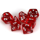 D7 Die Set Dice Poly Translucide (7 Dés)