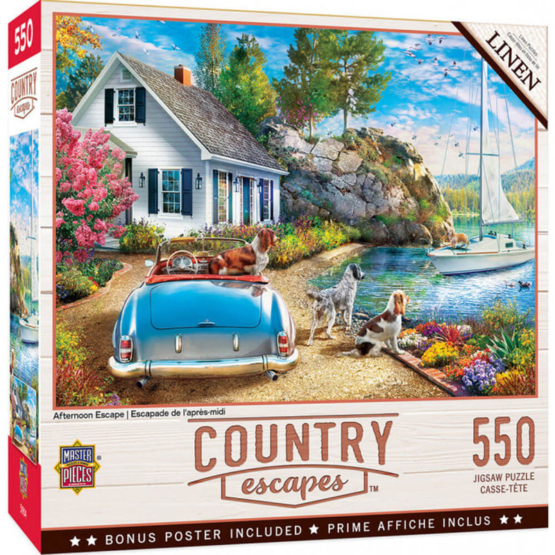  Rompecabezas Masterpieces Country Escapes de 550 piezas